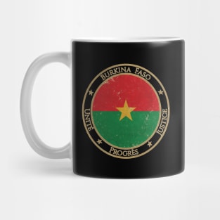 Vintage Burkina Faso Africa African Flag Mug